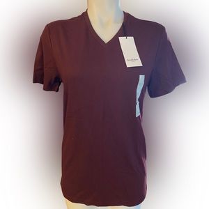 Goodfellow and co. V neck pomegranate Mens tee shirt NWT